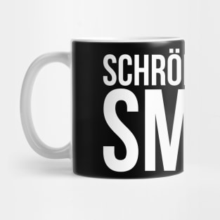 schrödinger's smile science humor Mug